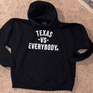 Black Texas Vs Everybody Men's Hoodie